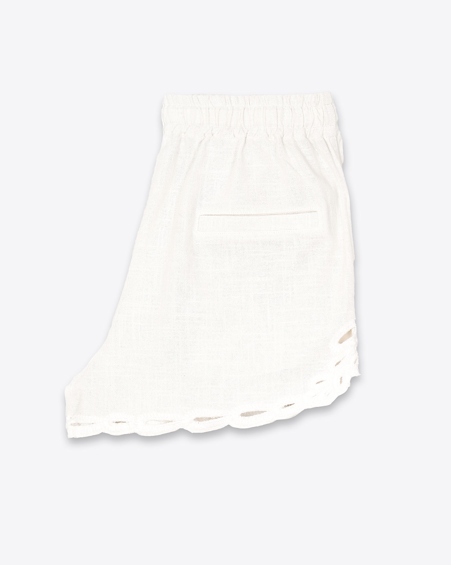 Produit Short Safa Isabel Marant Etoile en coton blanc. Vue profil. 