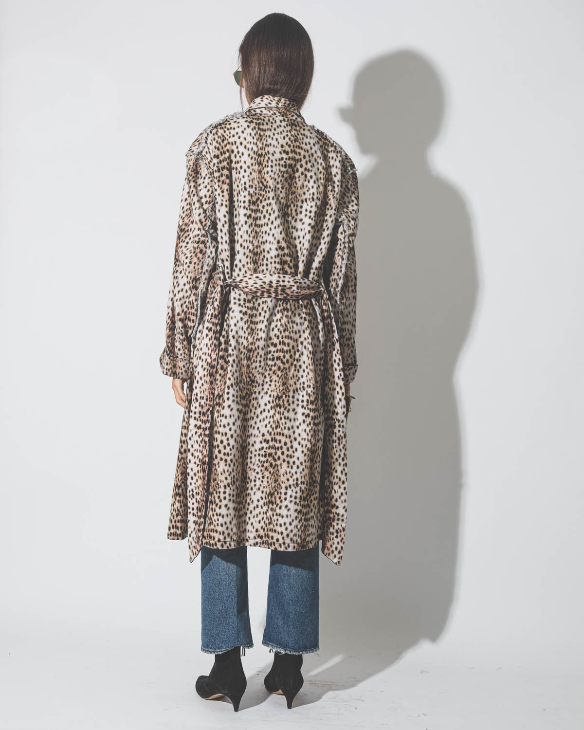 Image du produit R13 Denim Collection Shredded Seam Robe - Cheetah - 5