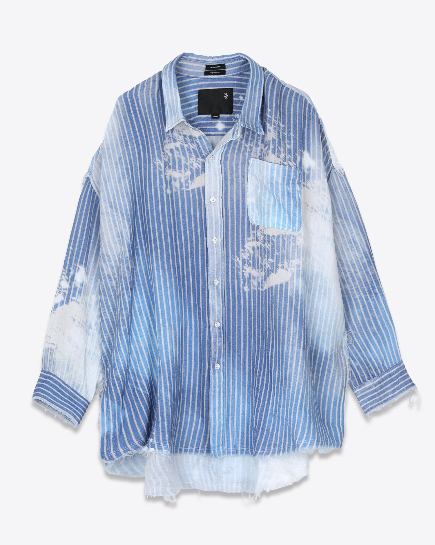 R13 denim hot sale shirt