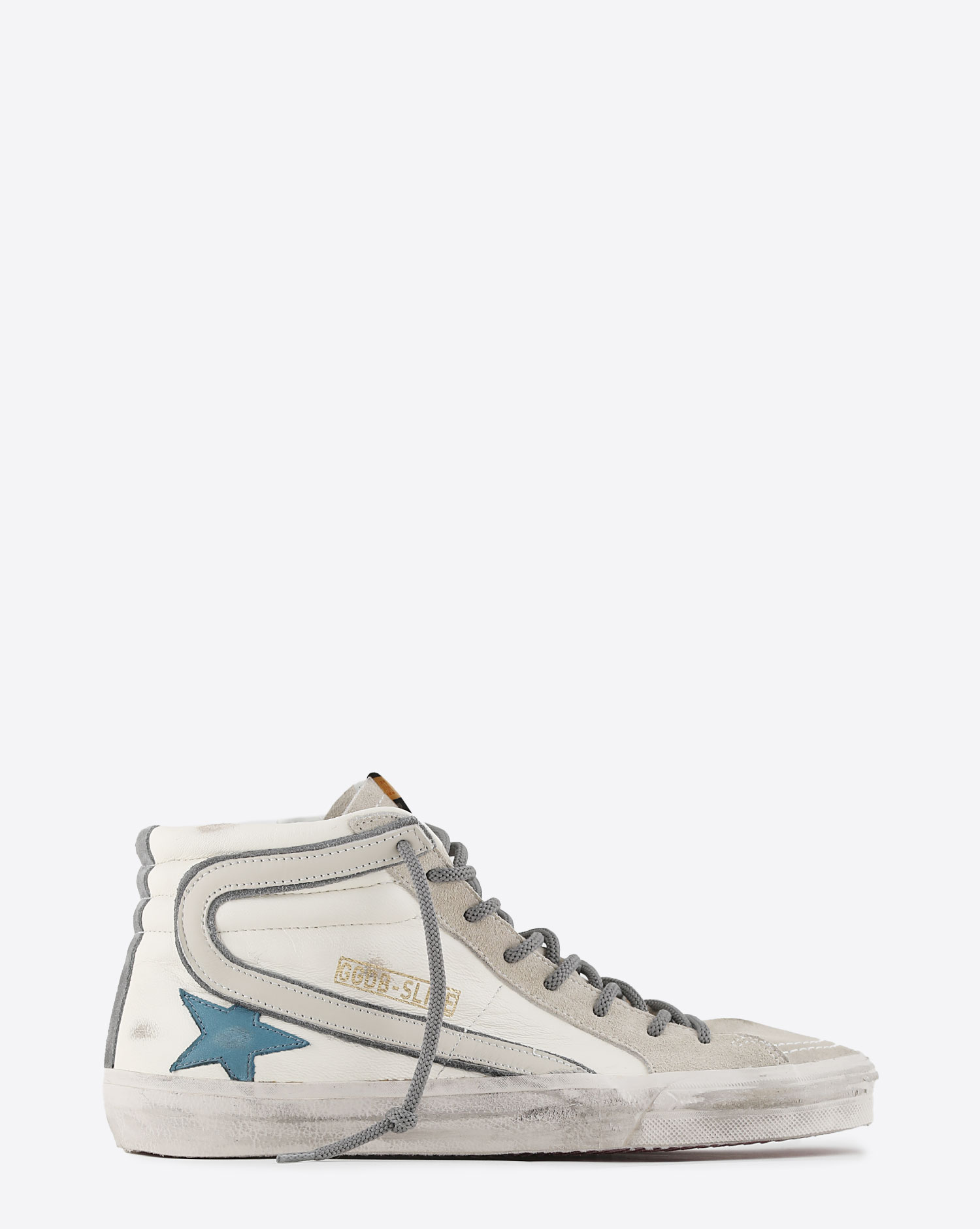 Golden Goose Men Sneakers Slide White Blue Sand 11382