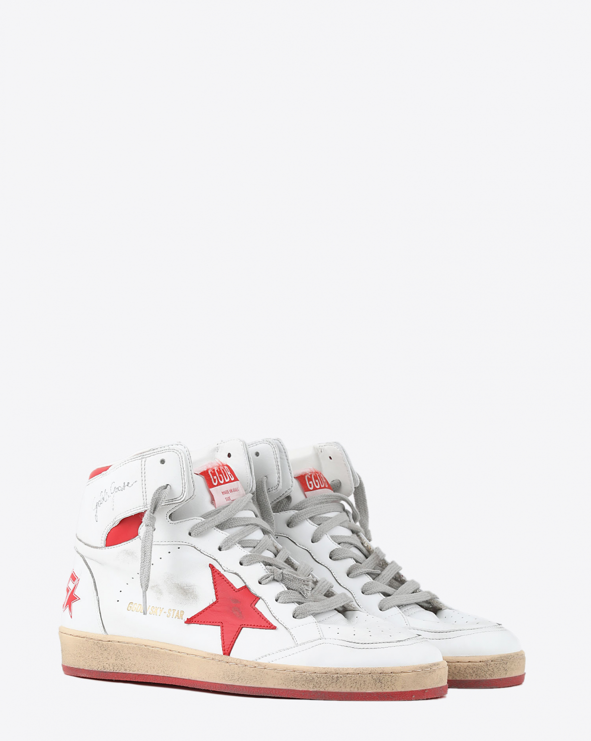 Sneakers Golden Goose Woman Permanent Sky Star Women - White Red 10350
