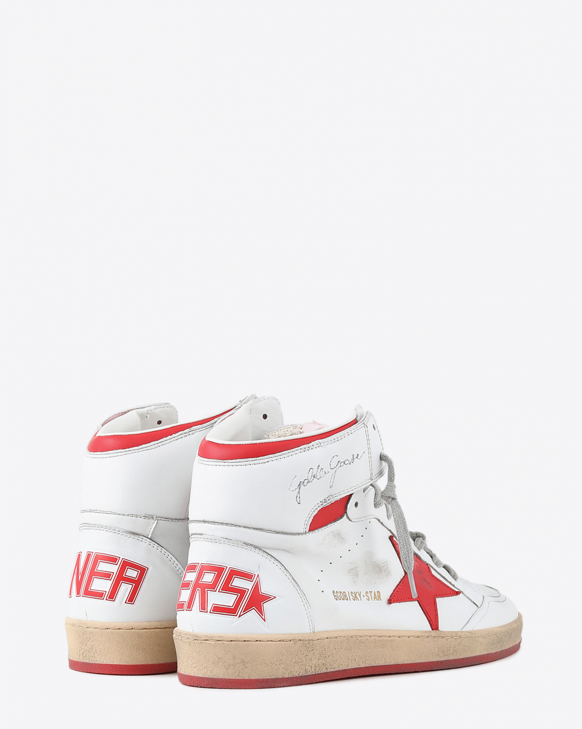 Sneakers Golden Goose Woman Permanent Sky Star Women - White Red 10350
