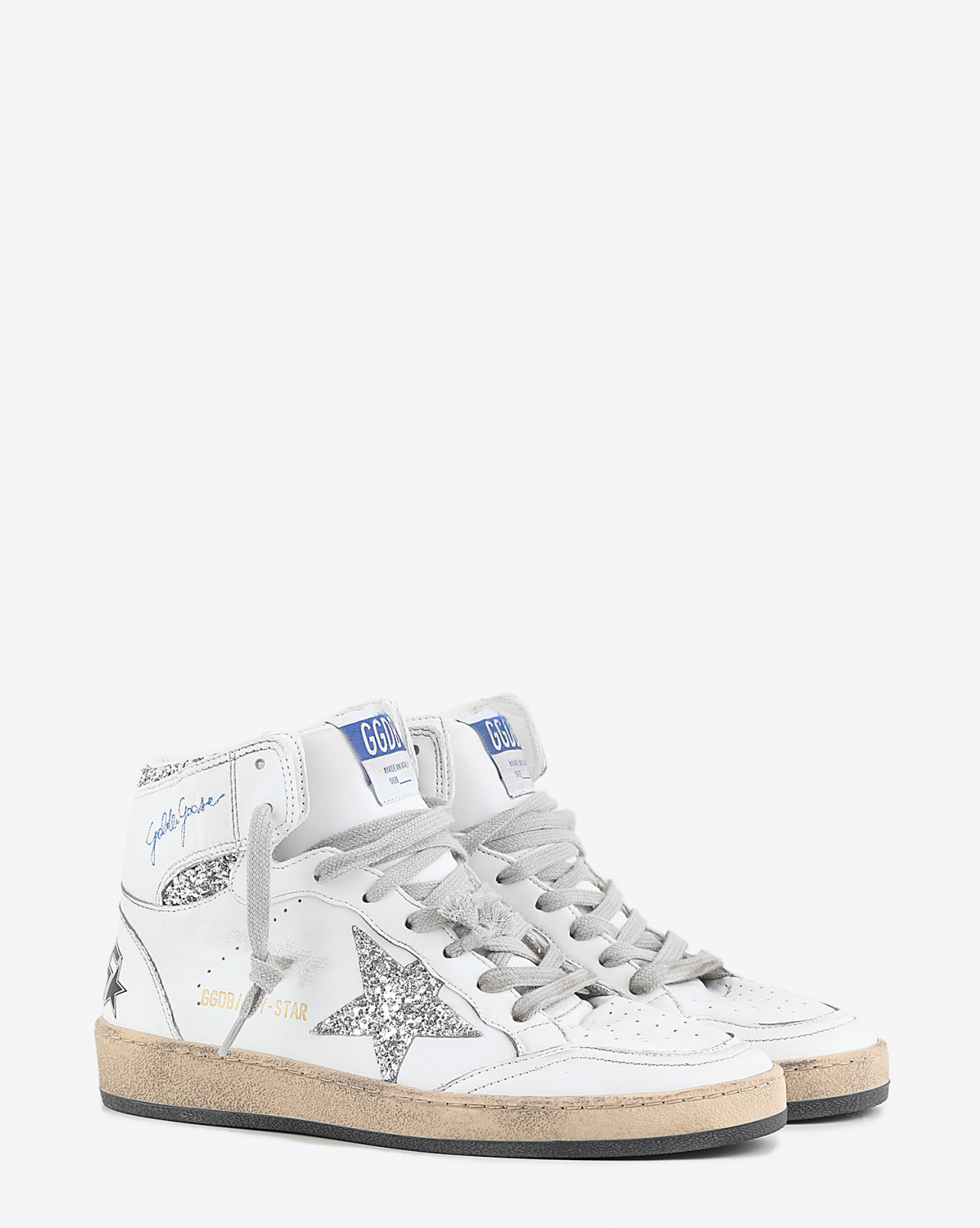 Sneakers Golden Goose Woman Permanent Sky Star - White Silver 80185

