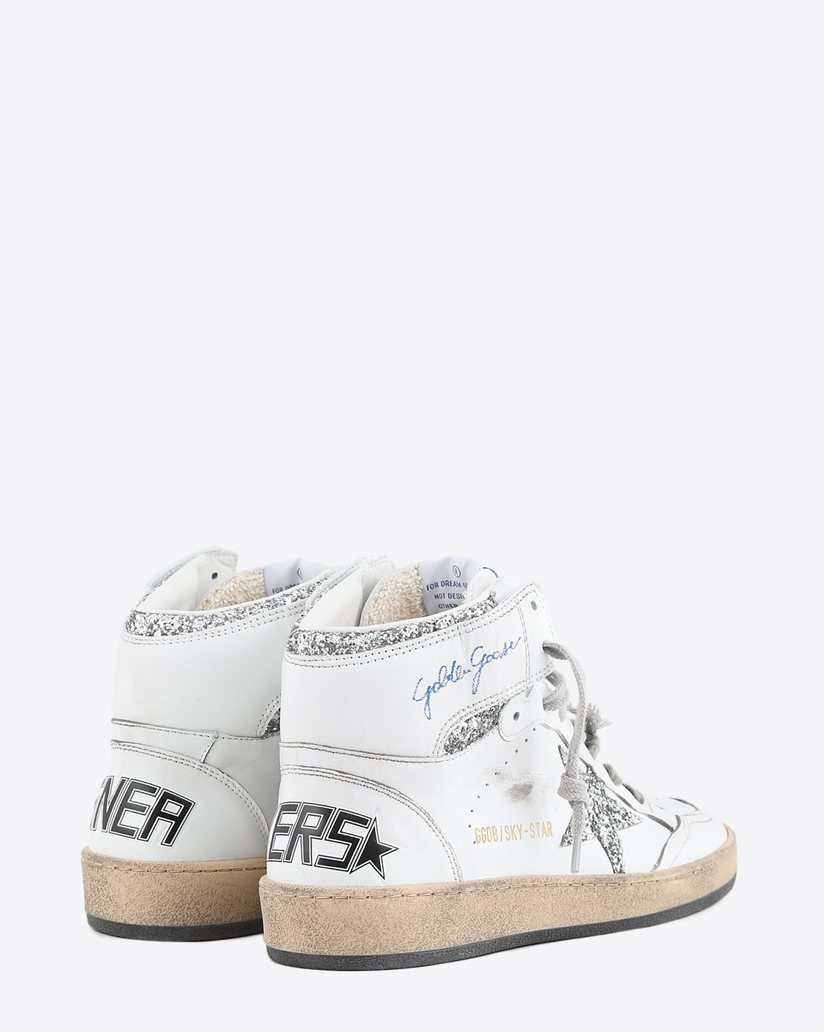 Sneakers Golden Goose Woman Permanent Sky Star - White Silver 80185
