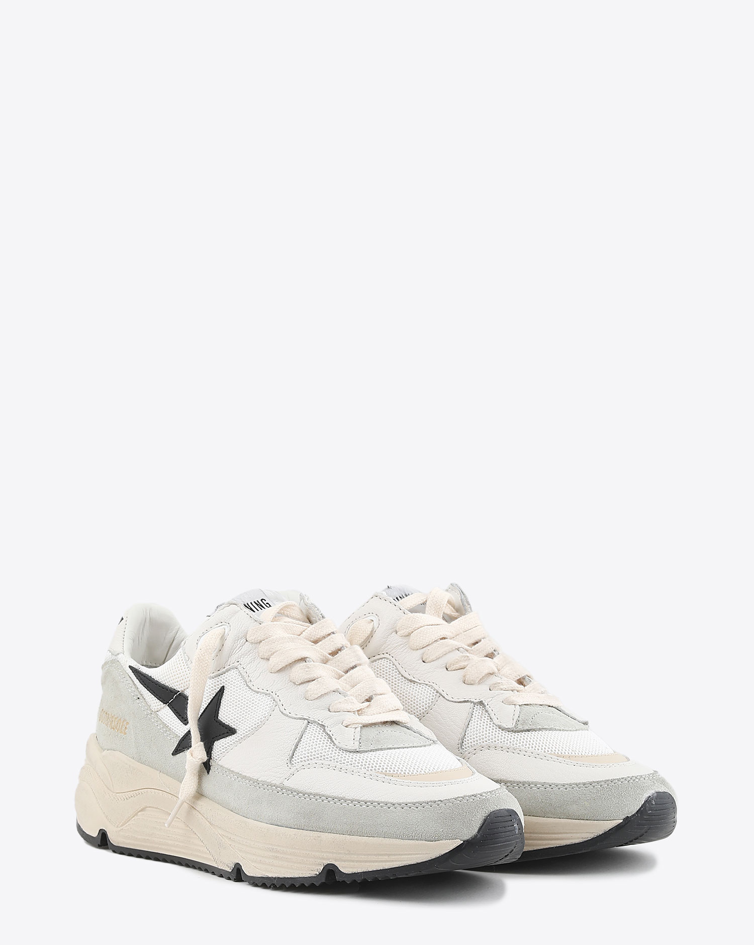 Golden Goose Femme Running Sole White Ivory Black 11199