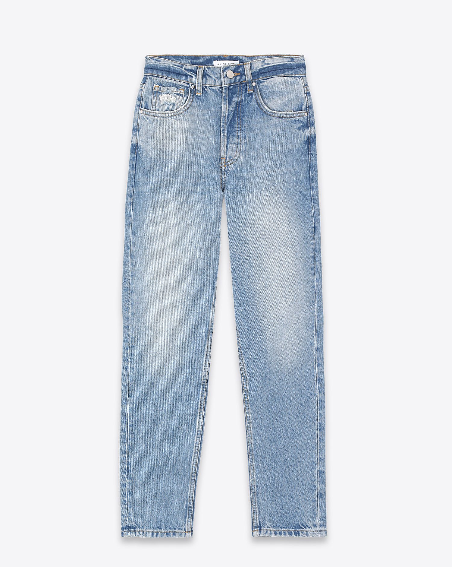 Jeans Sonya Anine Bing en denim bleu. 
