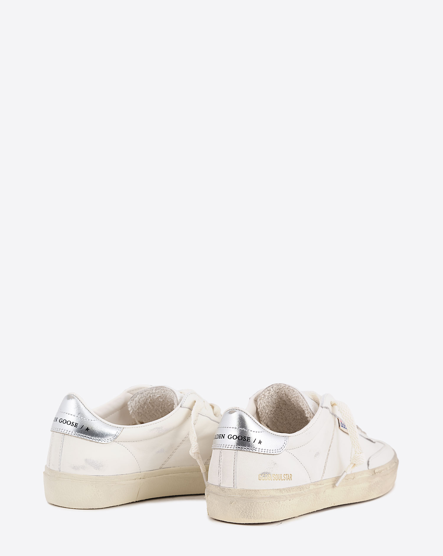 Golden Goose Femme Sneakers Soul Star Blanc Argent 80185