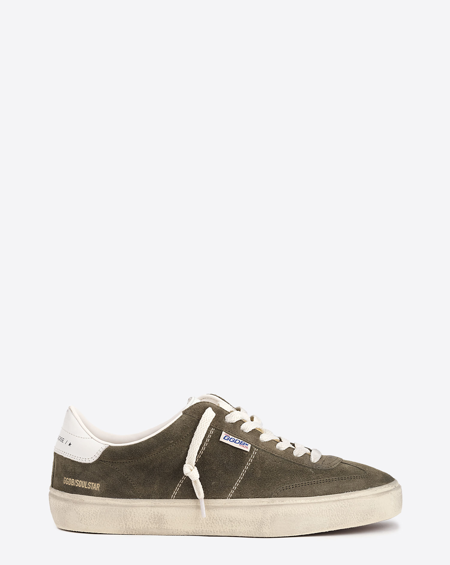 Golden Goose Homme Sneakers Soul Star Vert Olive Blanc 35869