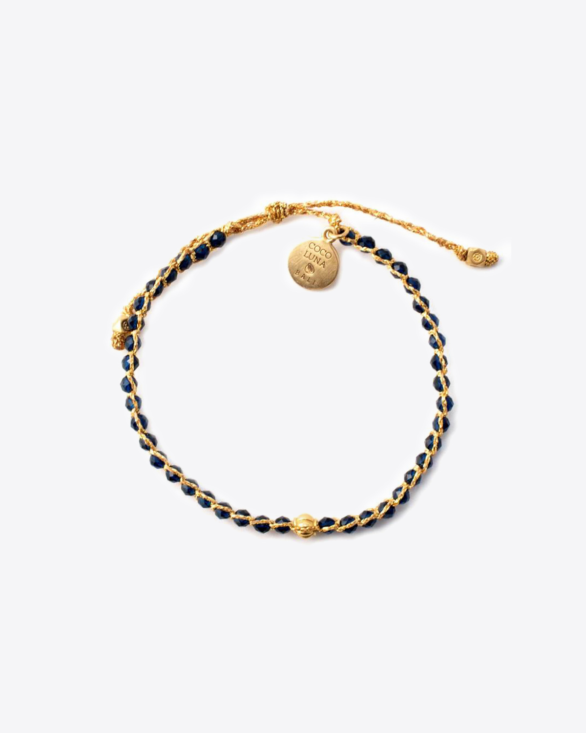 Bracelet Be Mine Coco Luna Spinelle bleue.   
