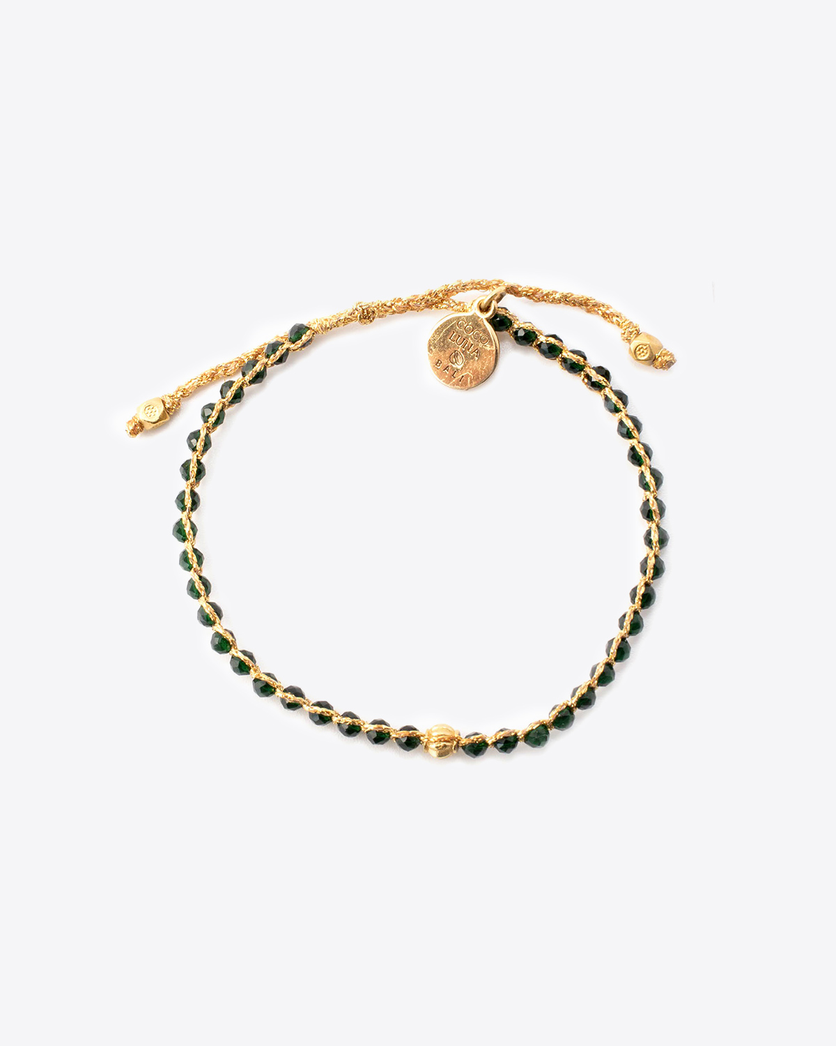 Bracelet Be Mine Coco Luna Spinelle verte.   
