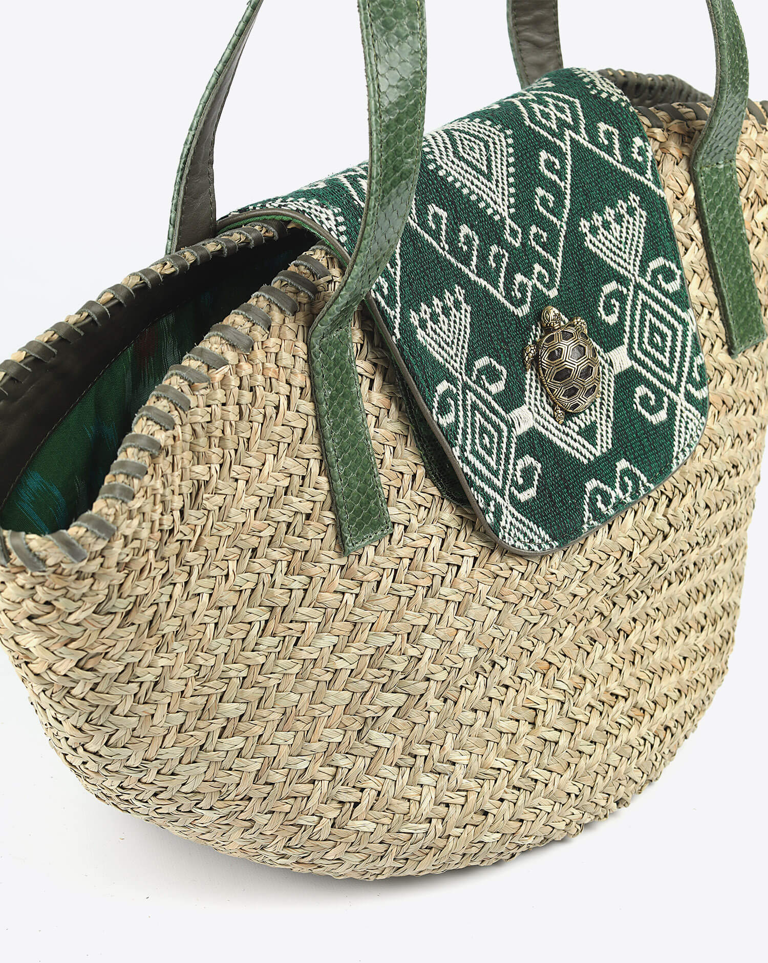 Image du produit Claris Virot Panier Zoé Tortue - Vert   - 5