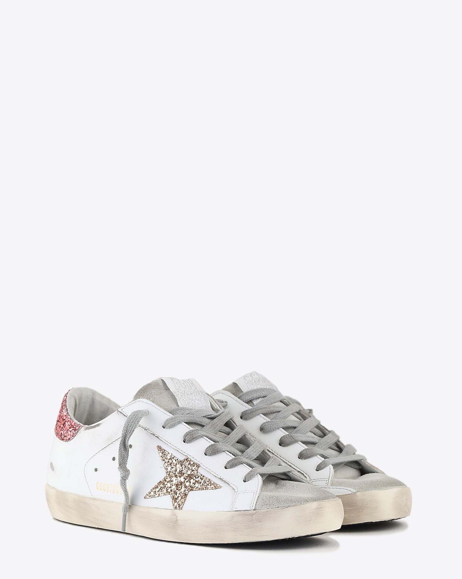 Image du produit Golden Goose Woman Collection Sneakers Super-Star - Gold Salmon Pink 80780 - 3