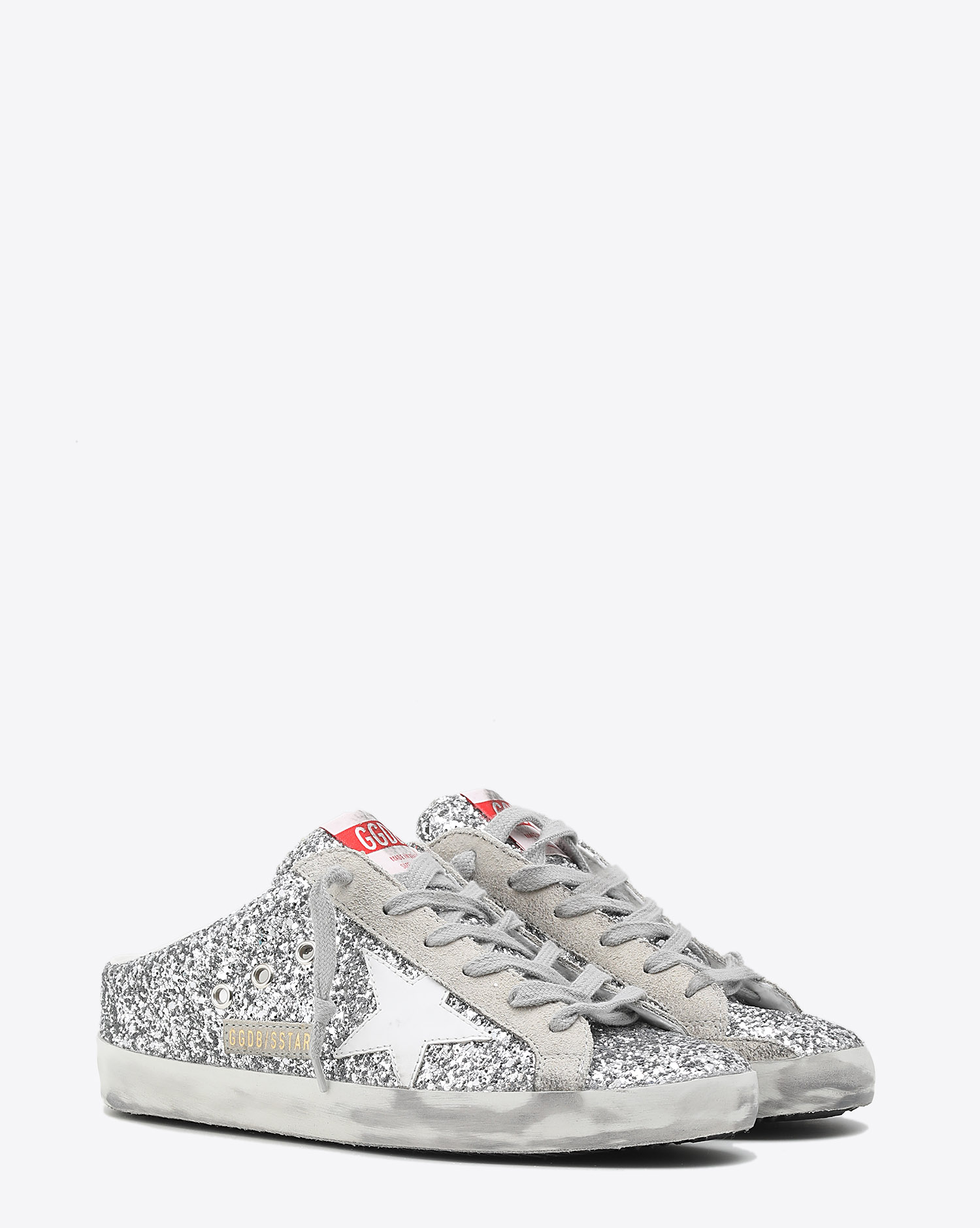 Image du produit Golden Goose Woman Pré-Collection Sneakers Super-Star - Sabot Silver Glitter 70137 - 2