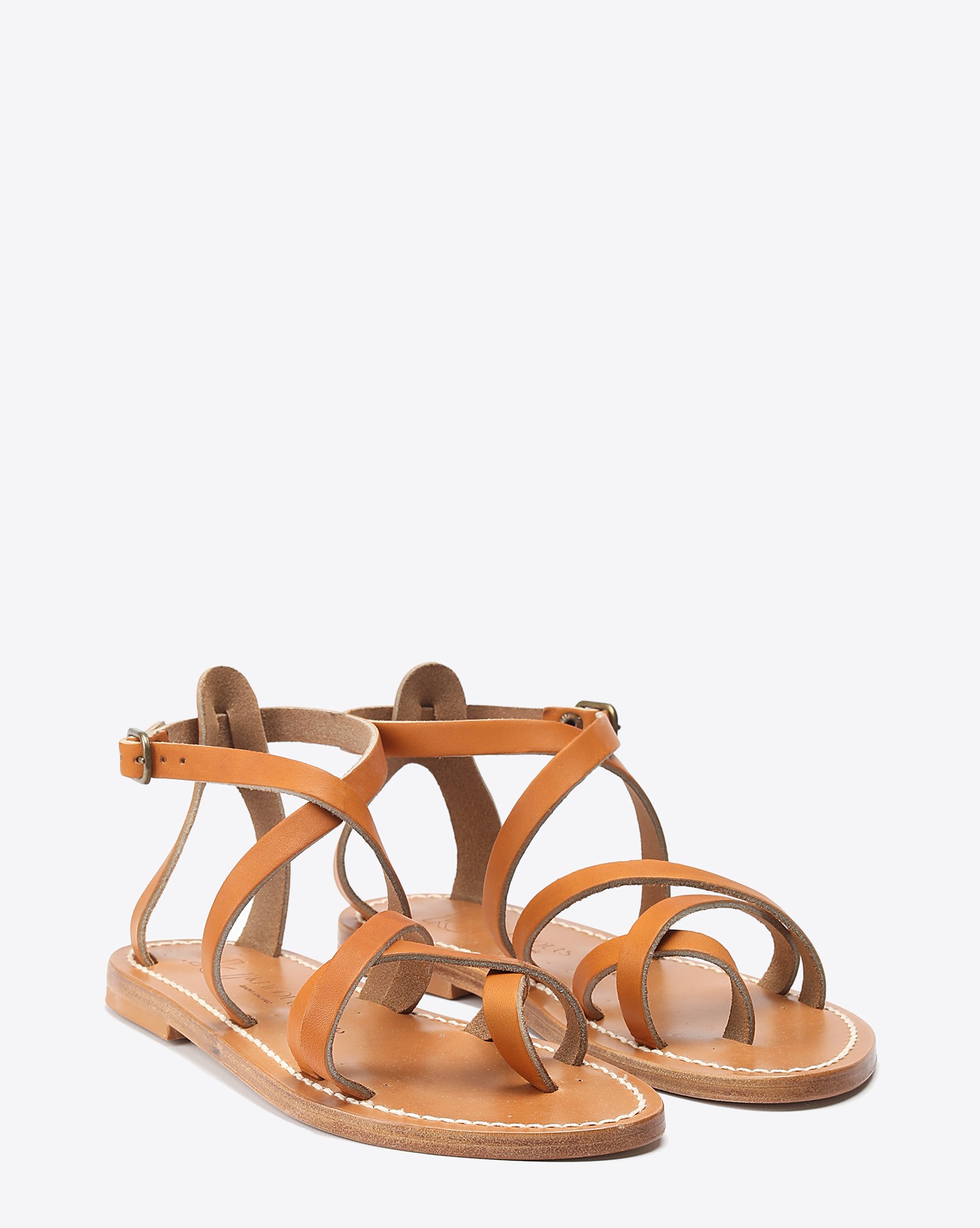 Sandales en cuir naturel Irina K.Jacques St Tropez 