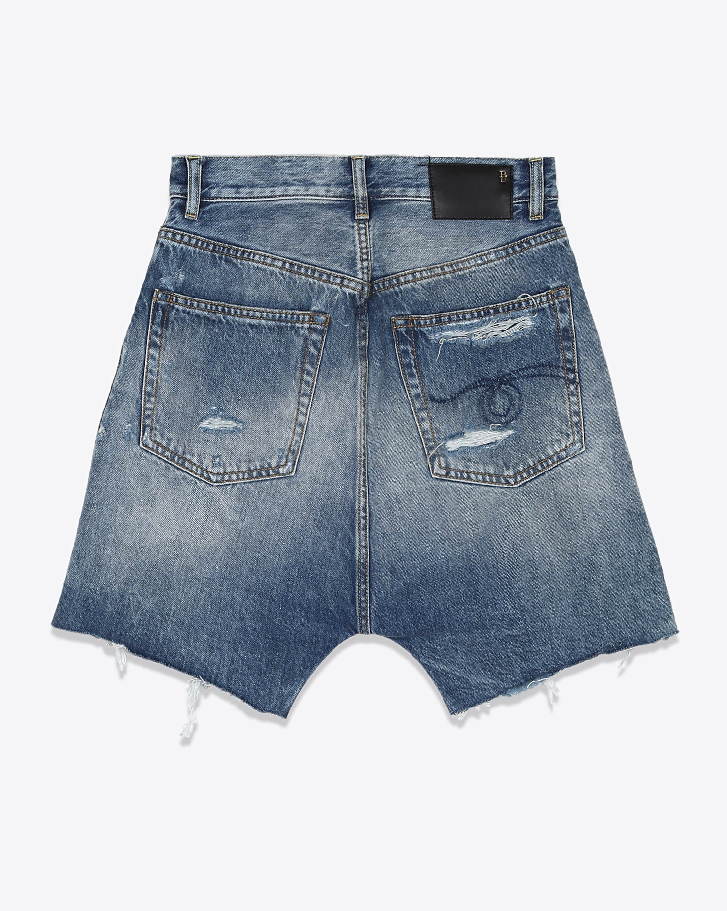 Image du produit R13 Denim Collection Marky Drop Short - Bain Blue - 5