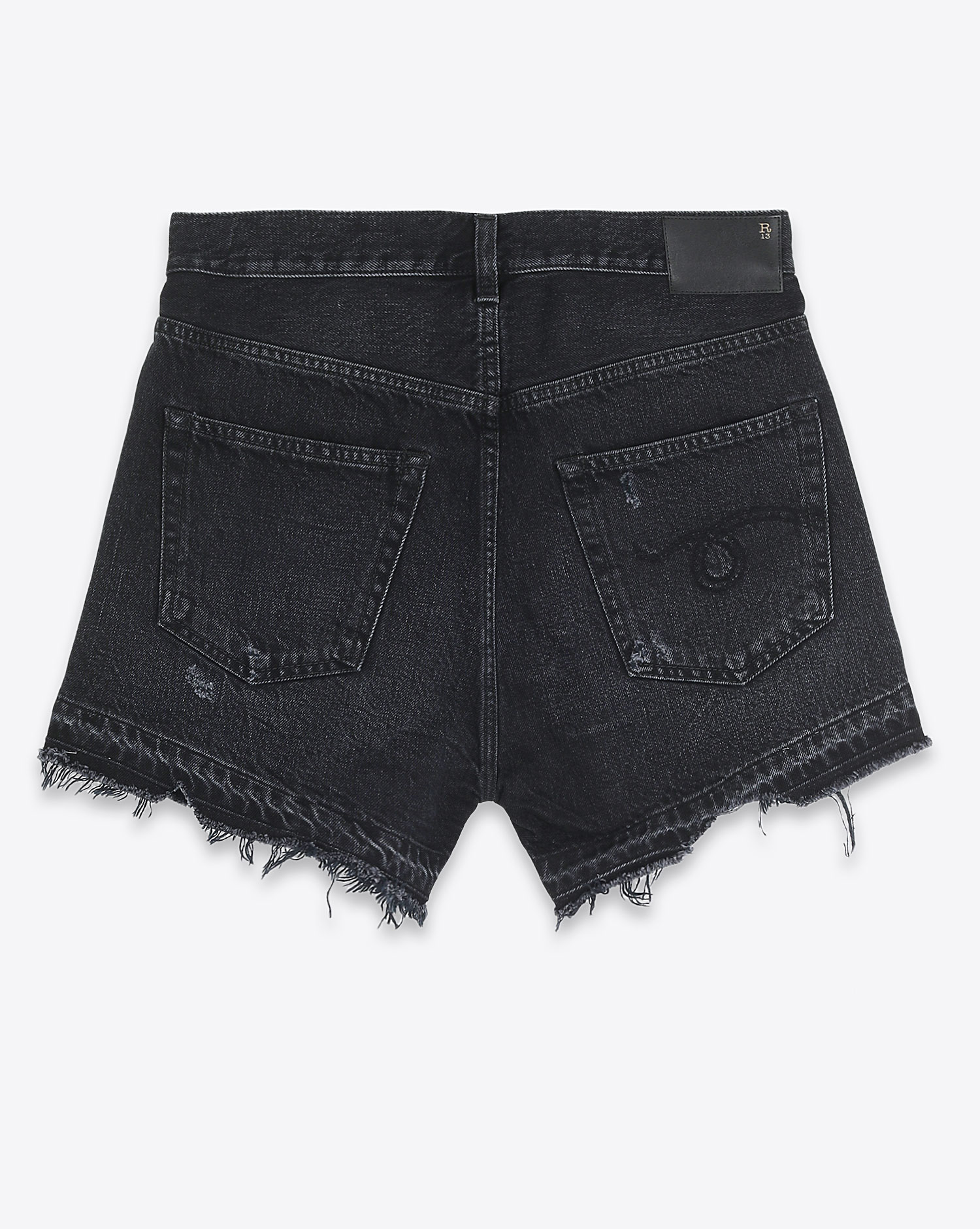 R13 Denim Collection Crossover Short