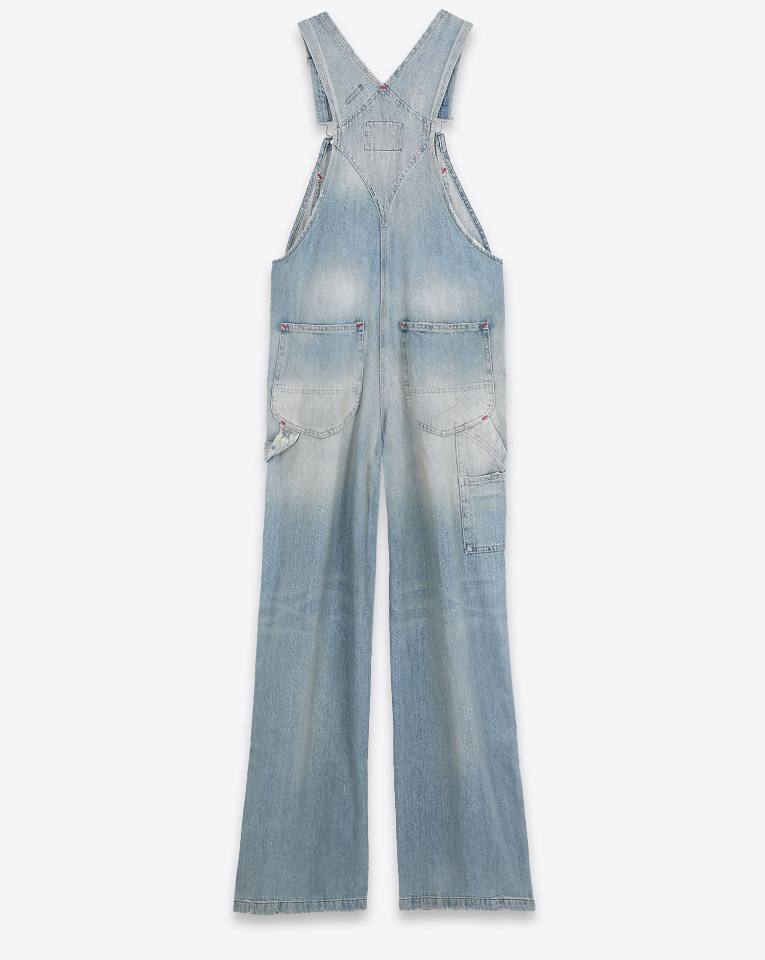 Salopette en jeans bleu ciel R13 Denim 