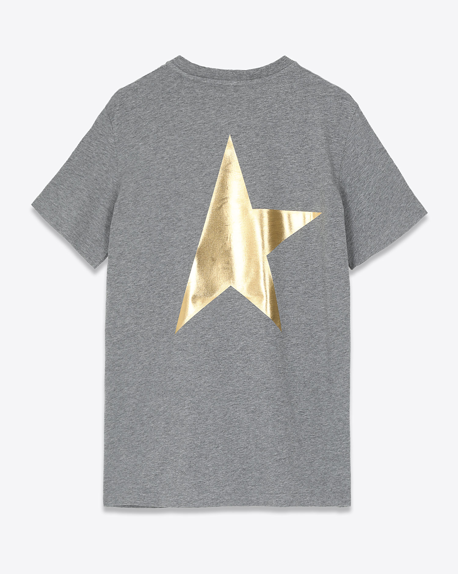 Golden Goose Tee-shirt  Star W'S gris et doré  
