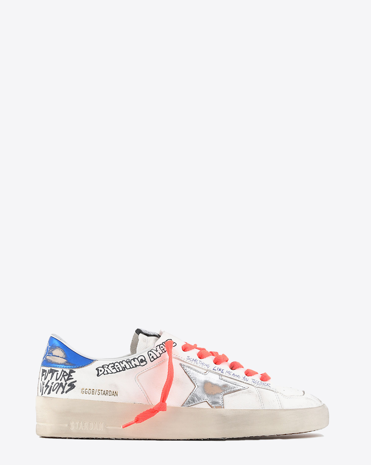 Sneakers Golden Goose Men Stardan Royal Blue Red 10944. Profil.
