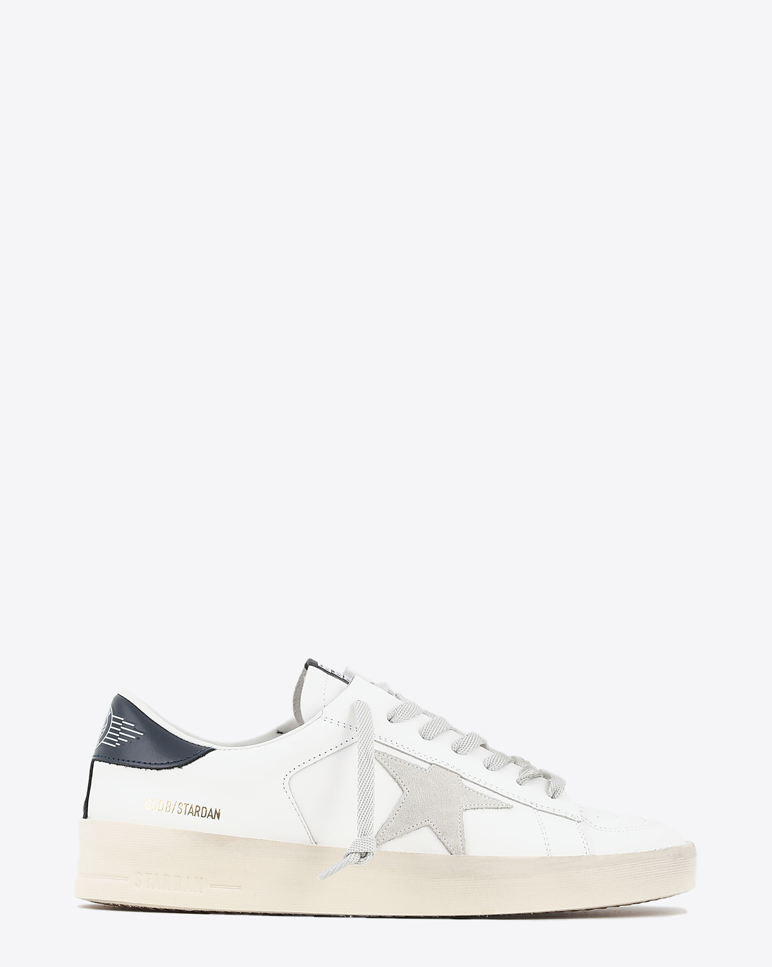 Sneakers en cuir blanc Stardan 10220 Golden Goose Homme. Profil.