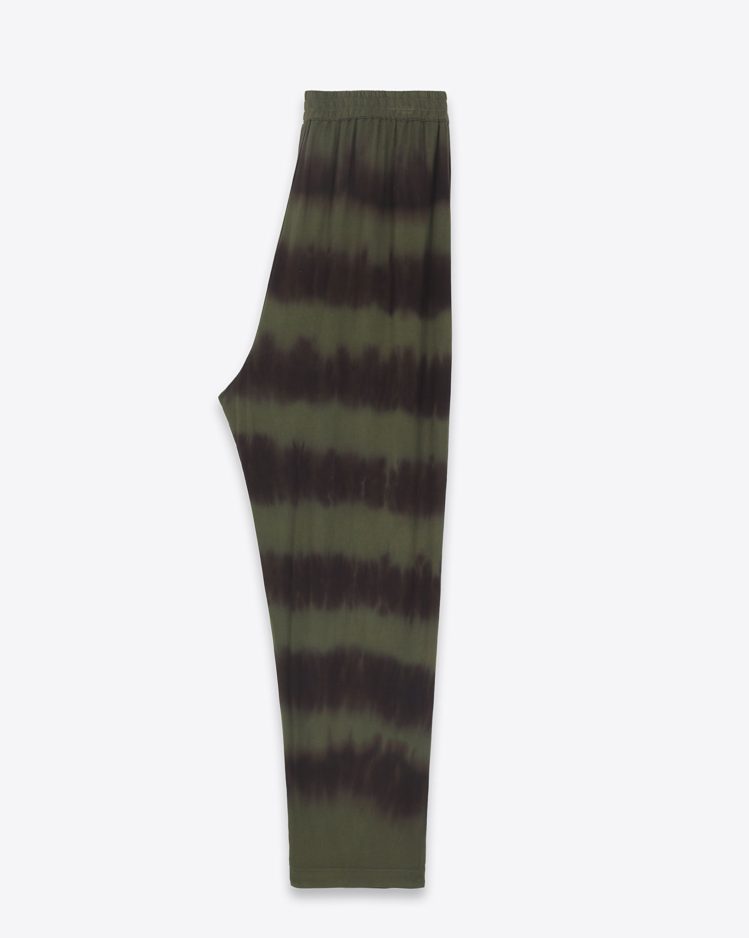 Raquel Allegra Sunday Pant – Forest Black and Stripes Tie Dye