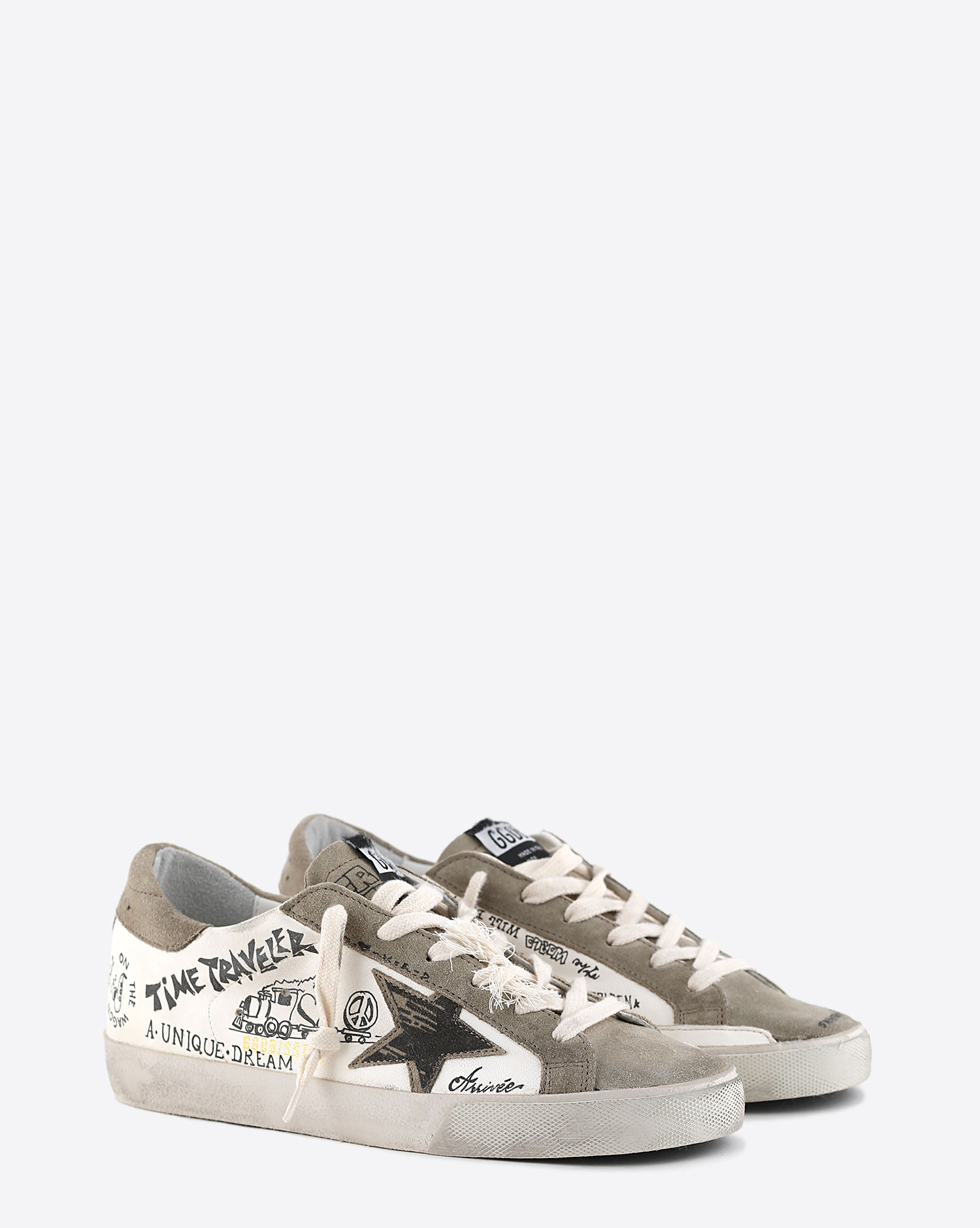 Sneakers Golden Goose Super Star White Taupe 10961