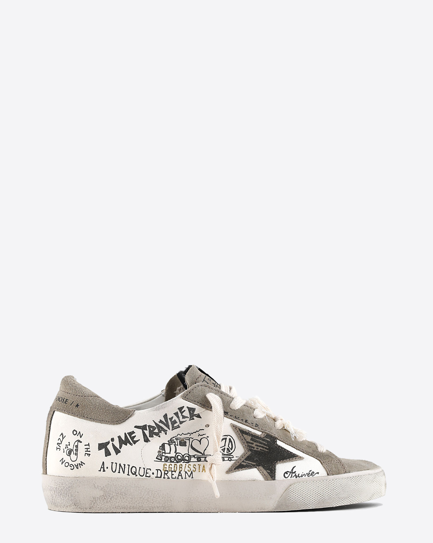 Sneakers Golden Goose Super Star White Taupe 10961