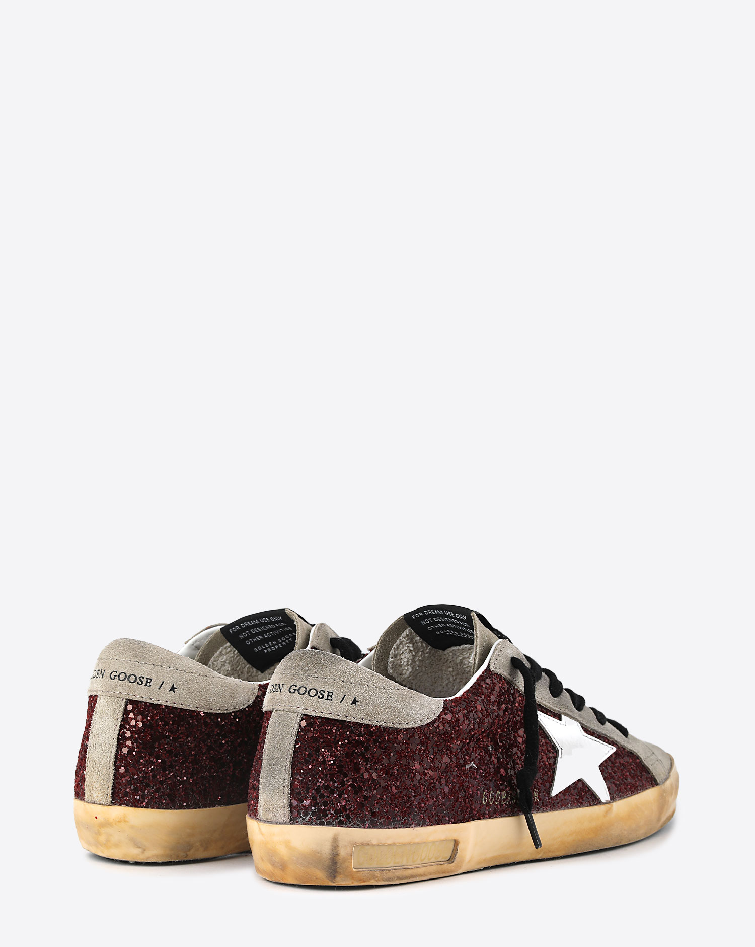 Golden Goose Woman Collection Super Star Bordeaux Taupe White 81770