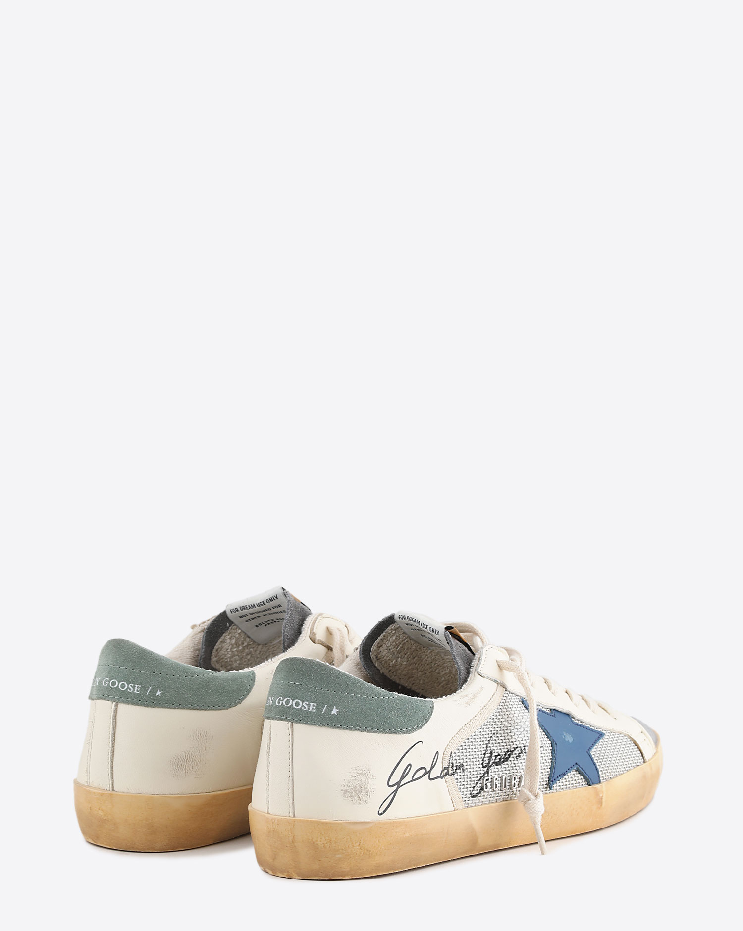 Golden Goose Sneakers Super Star Grey Blue Green 82160 