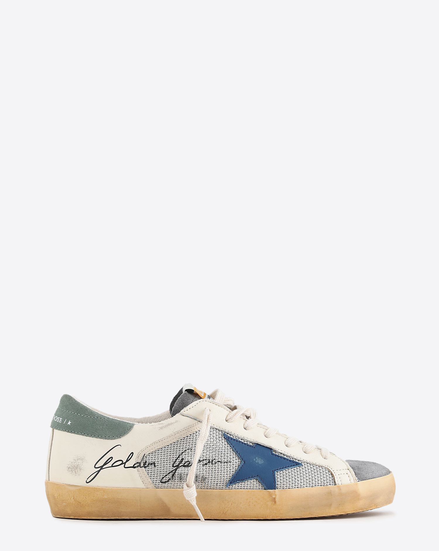 Sneakers Golden Goose Super Star Grey Blue Green 82160