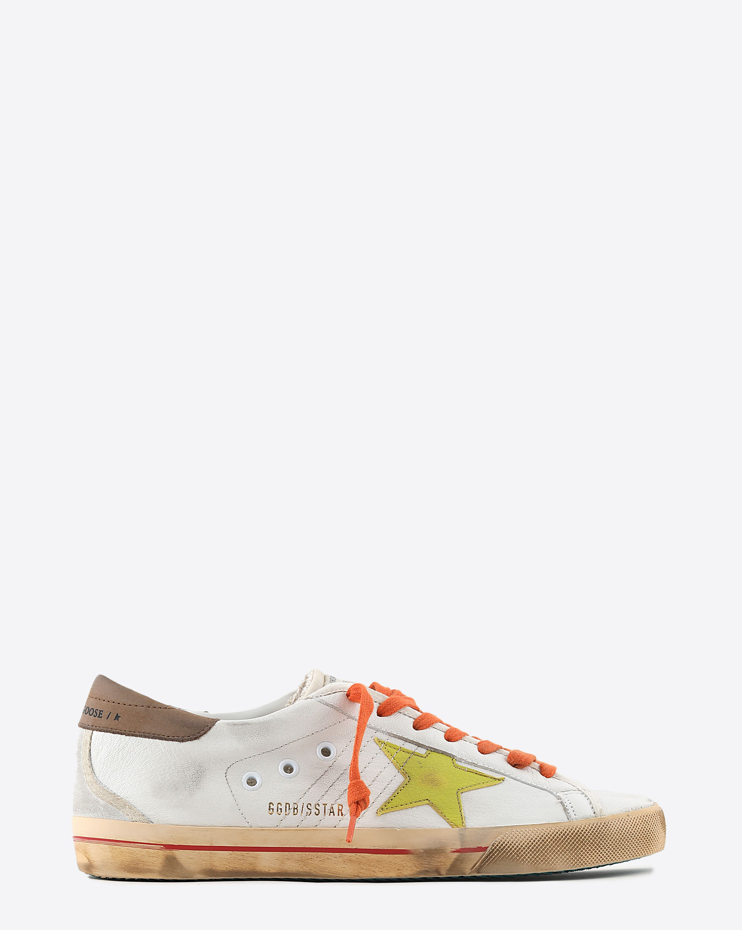 Sneakers Golden Goose Homme Super-Star White Citronelle Taupe 11384