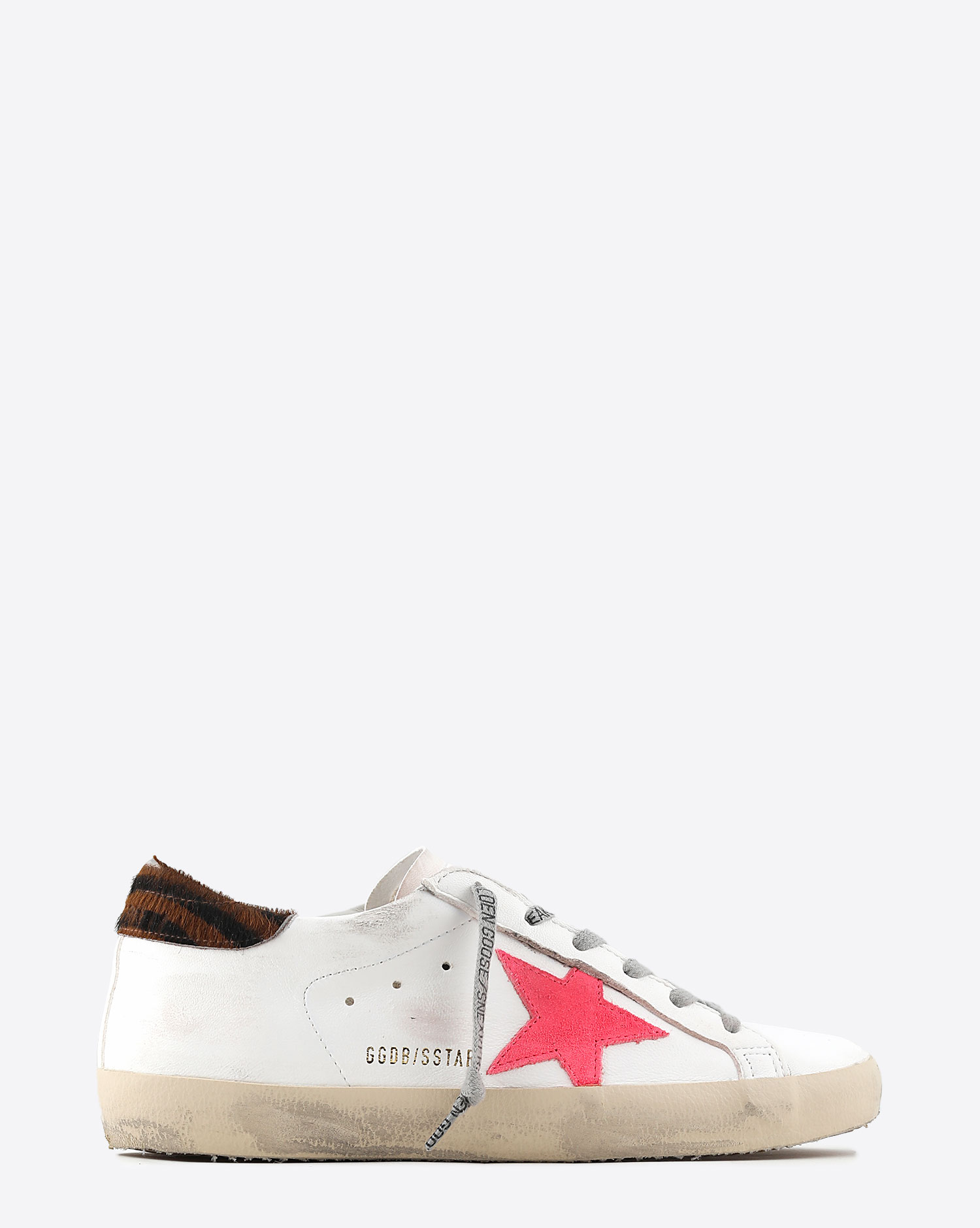 Sneakers Golden Goose Super-Star White Fluo Brown 11387