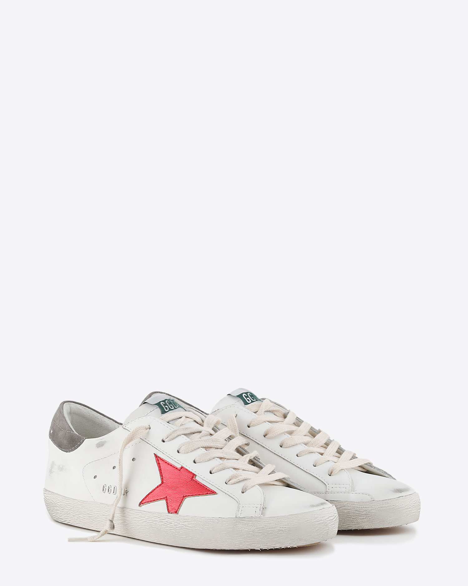 Sneakers Golden Goose Homme Superstar White Red Grey 11390 