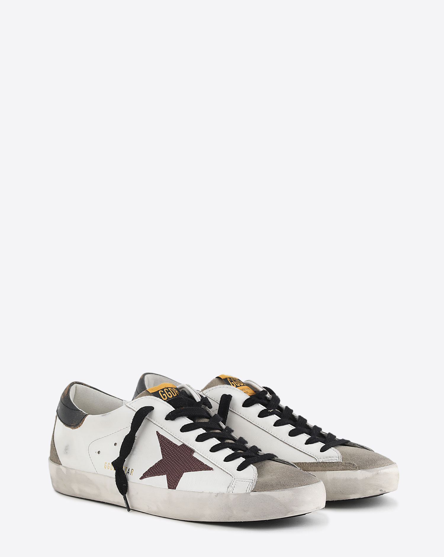 Sneakers Super-Star White Taupe Bordeaux 11394 Golden Goose 