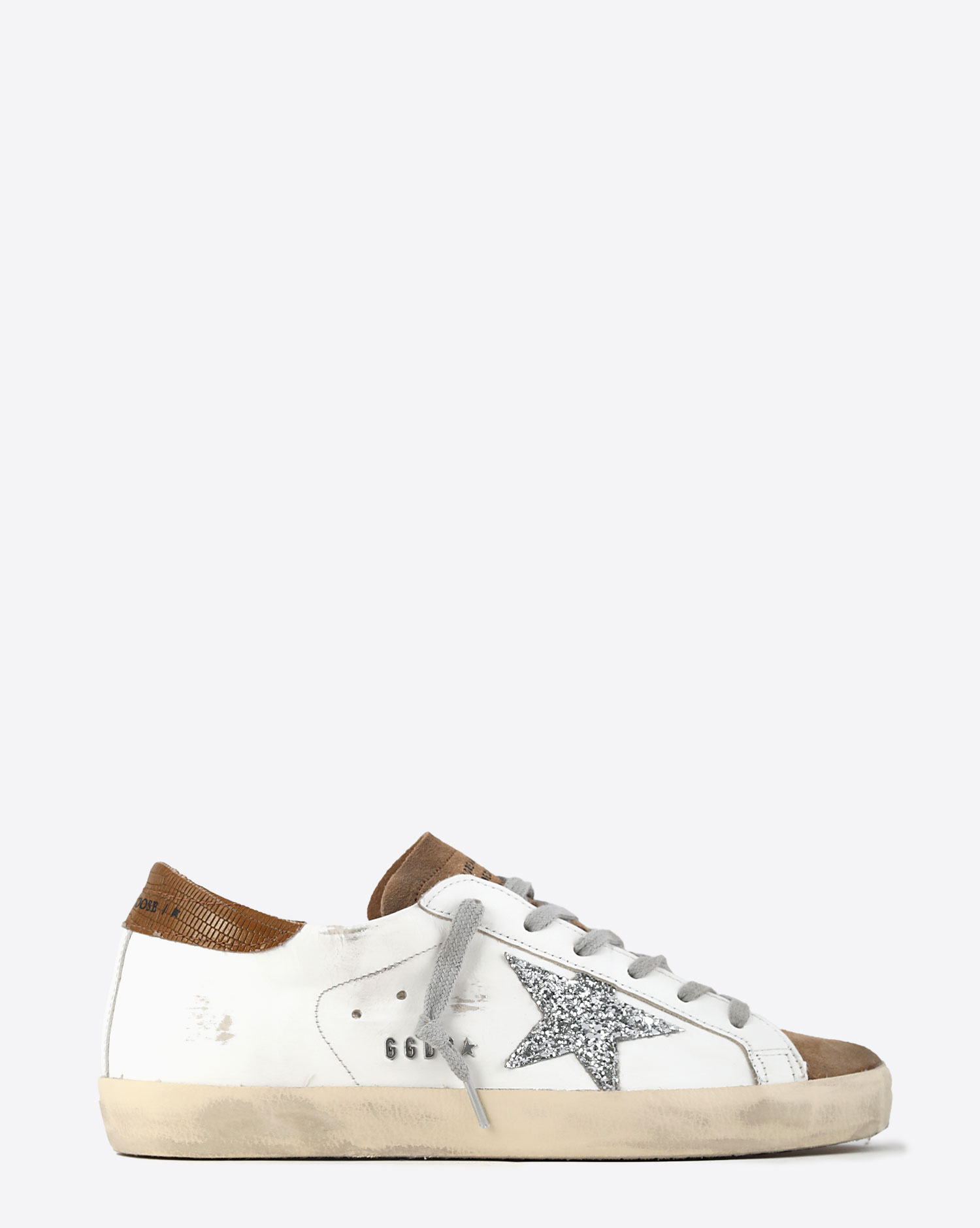 Golden Goose Woman Collection Super-Star – Tobacco Silver Taupe 81481