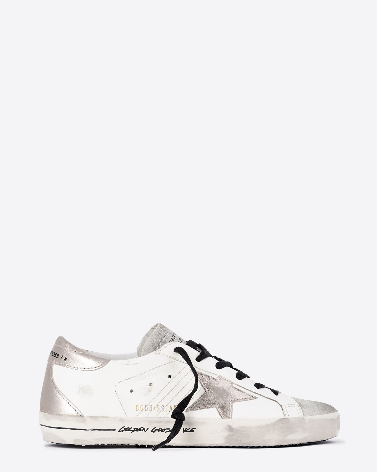 Golden Goose Femme Sneakers Superstar Blanc Quartz Noir 11917