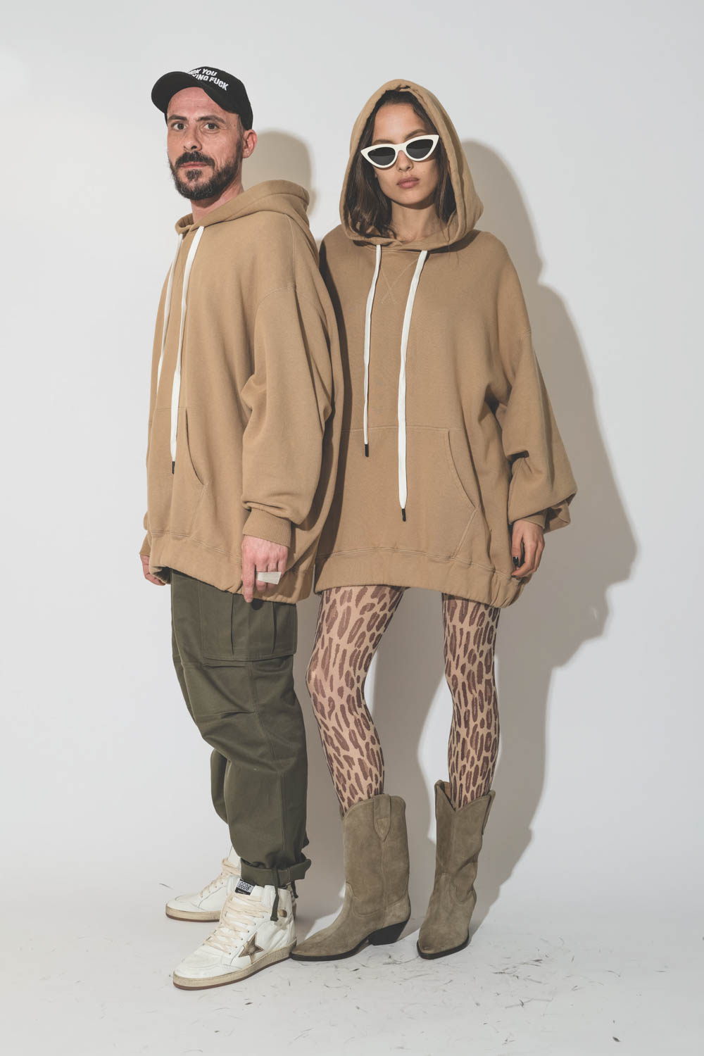 Image du produit R13 Sweatshirt Capuche Jumbo – Khaki - 4