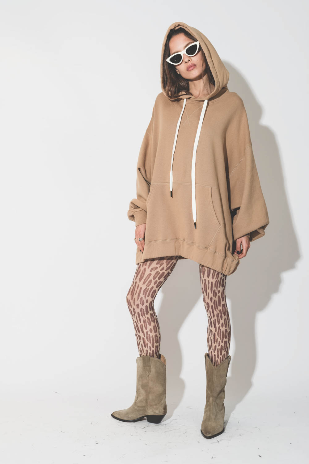 Image du produit R13 Sweatshirt Capuche Jumbo – Khaki - 3