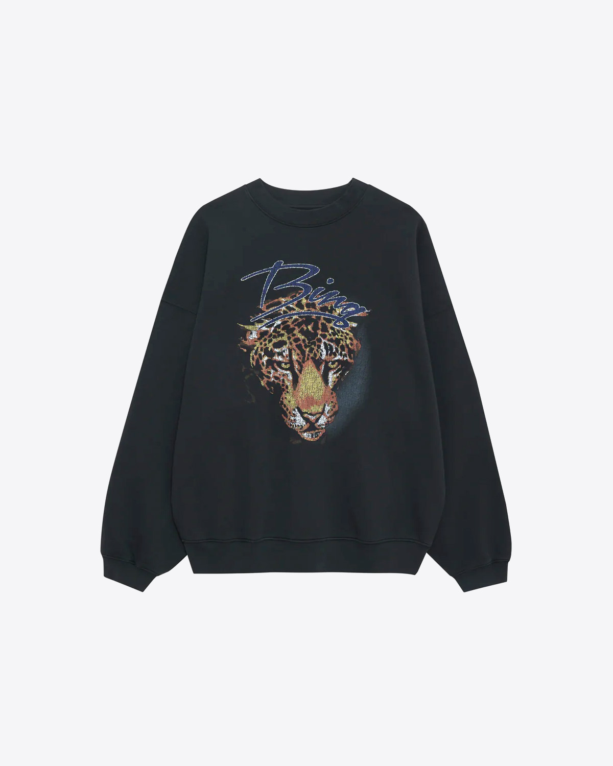 Anine bing leopard sweatshirt top