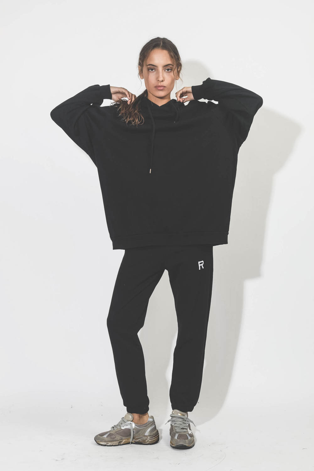 Sweat Ragdoll LA Super Oversized Hoodie - Black  