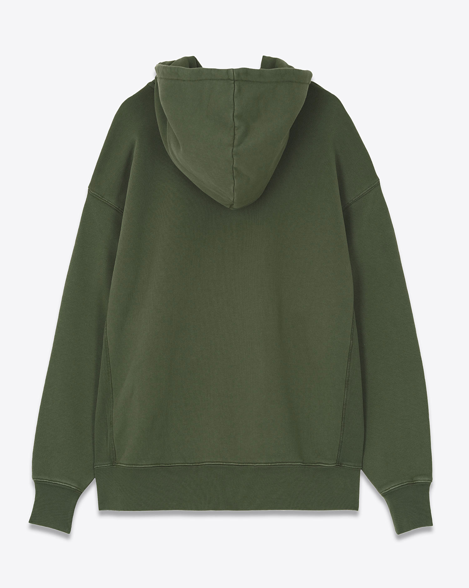Sweatshirt &agrave; capuches Alto Anine Bing en coton vert. Vue Face. 
