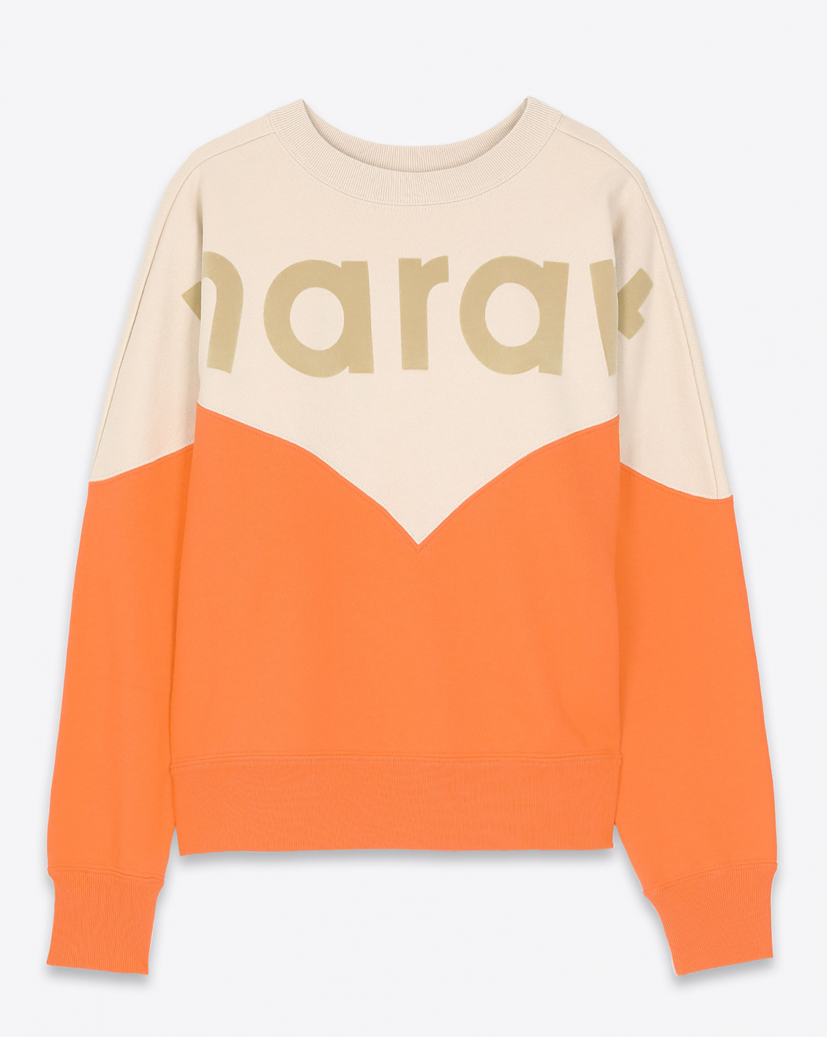 Sweatshirt femme Houston orange Isabel Marant Etoile. 