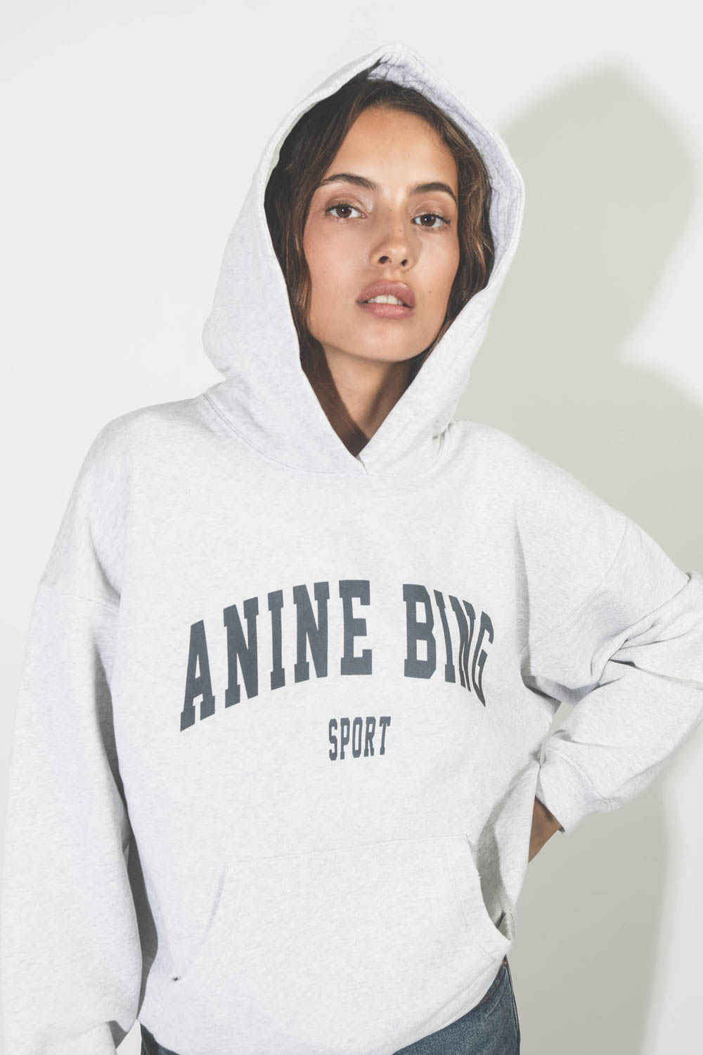 Anine Bing Sweatshirt Harvey Heather Grey