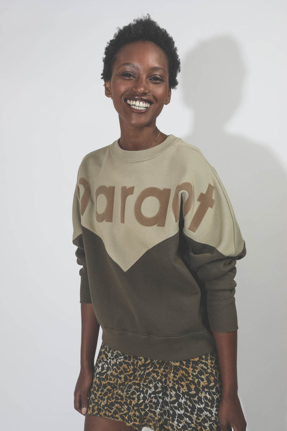 Isabel Marant Etoile Sweatshirt Houston kaki