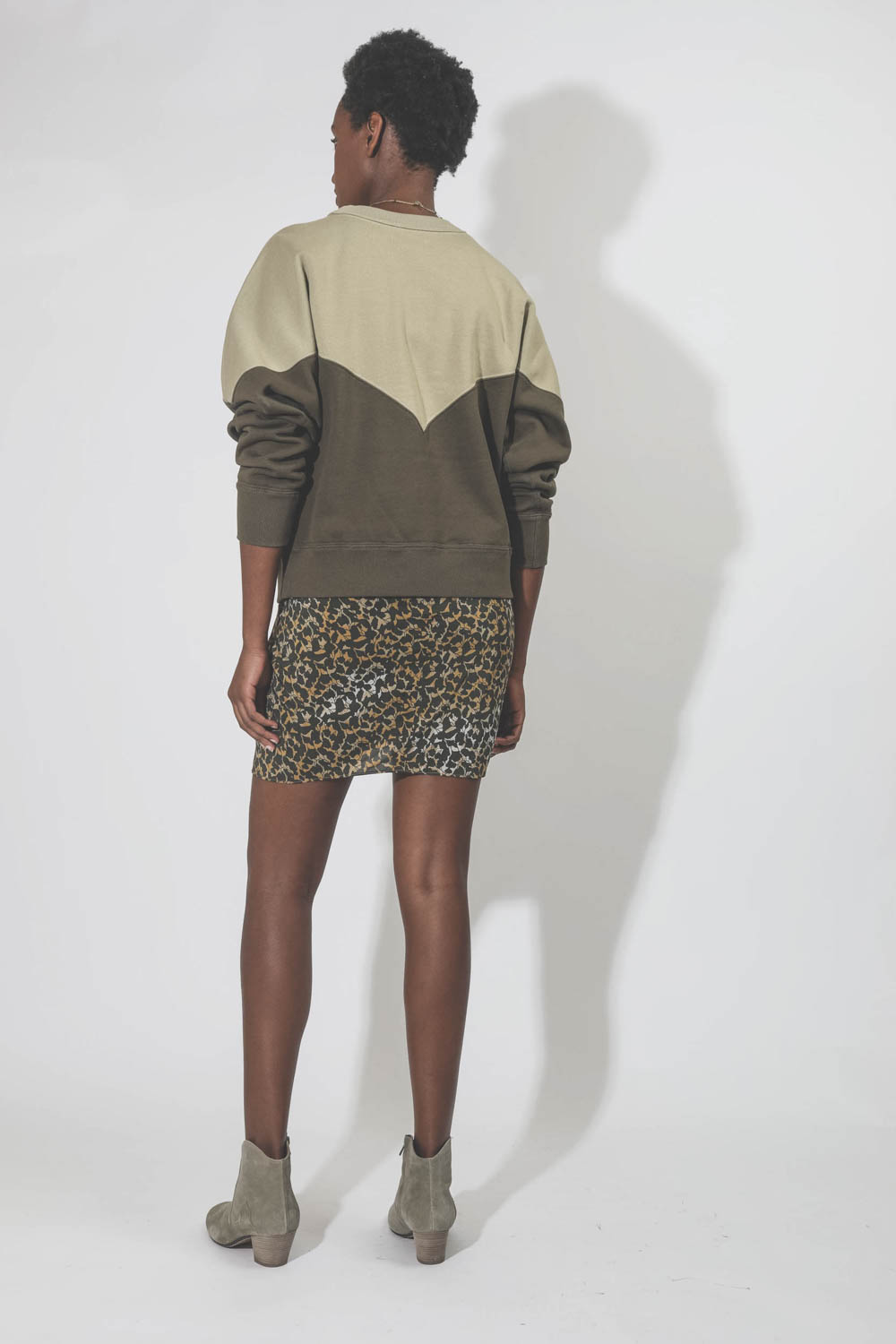 Sweatshirt Houston kaki Isabel Marant Etoile. 