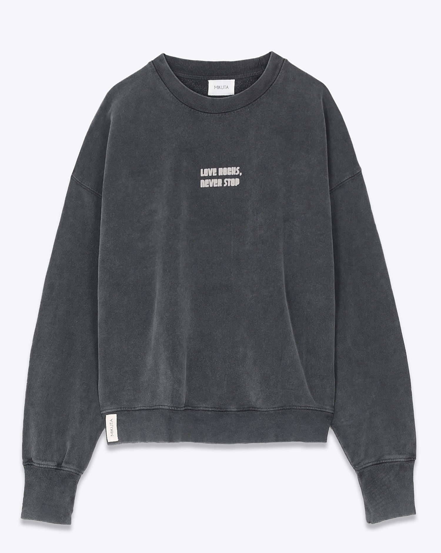 Mikuta Sweatshirt Love Rock Gris
