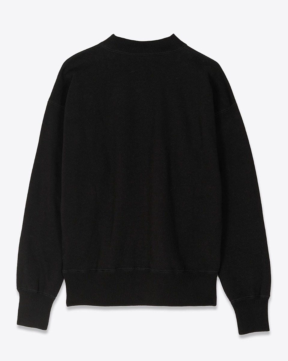 Sweat-shirt Moby Isabel Marant &Eacute;toile, logo noir clout&eacute; argent&eacute;. Vue de dos.