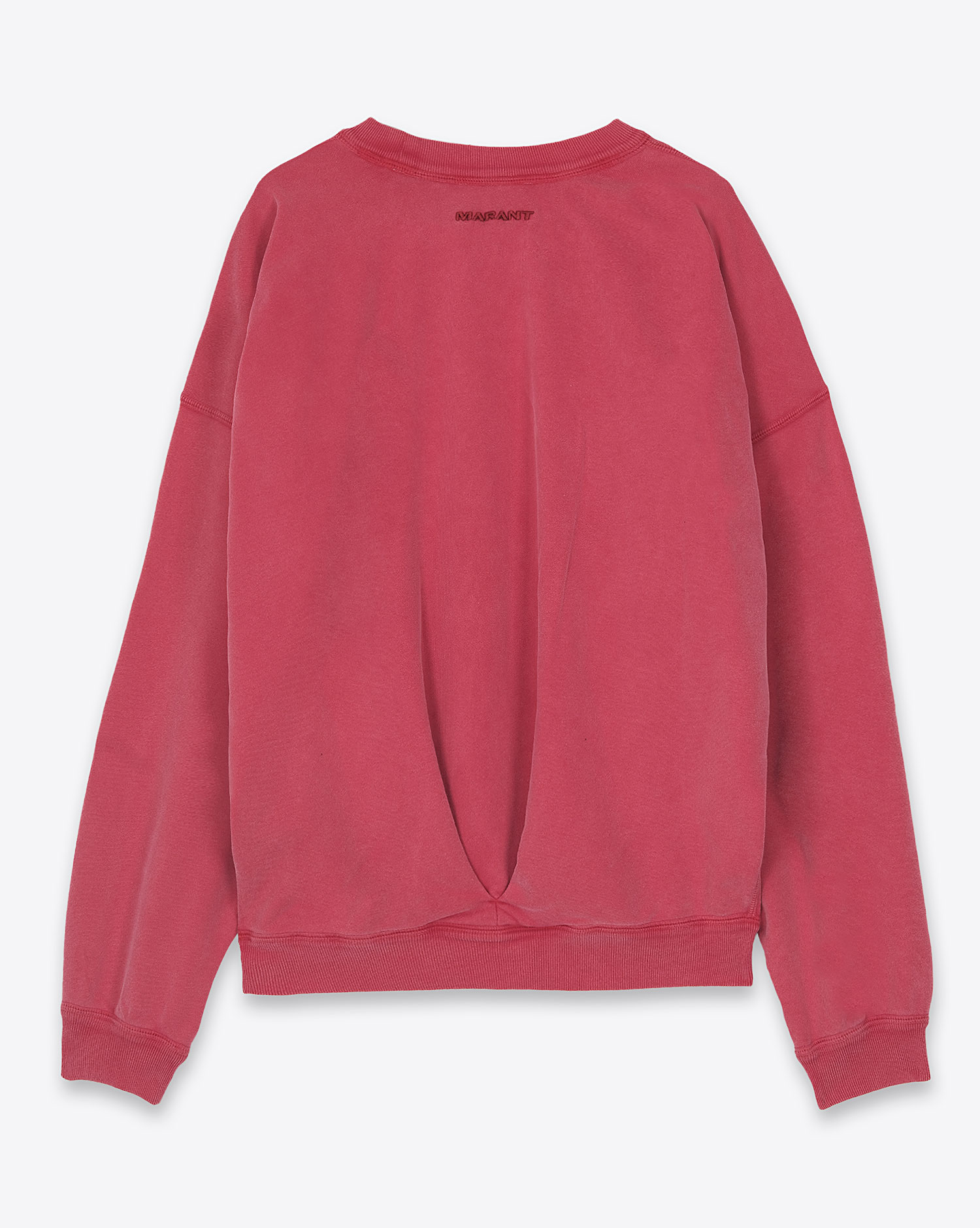 Sweatshirt manches longues Sauria Isabel Marant Etoile en coton corail.  Vue dos