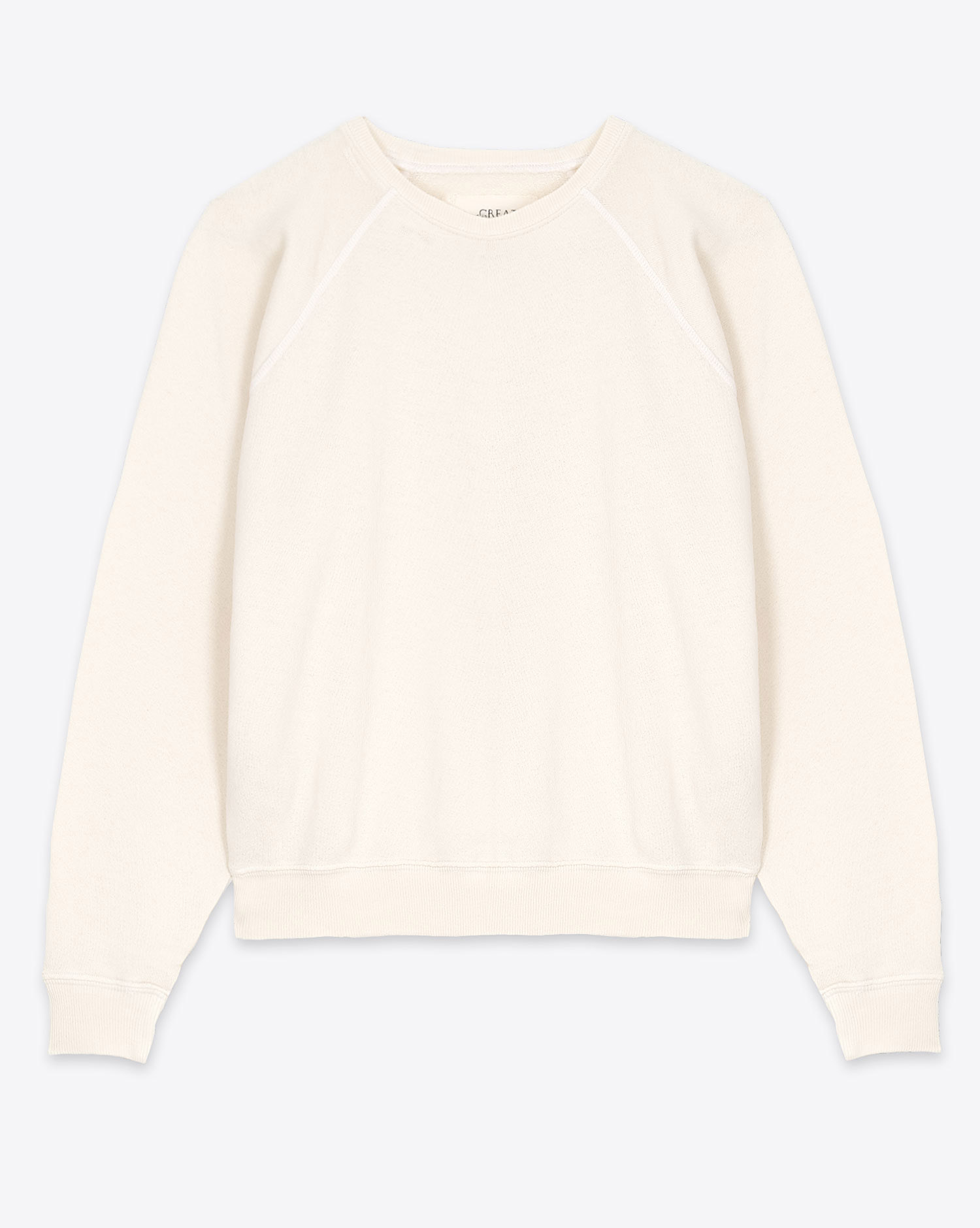 Produit Sweatshirt manches longues Shrunken The Great en coton écru