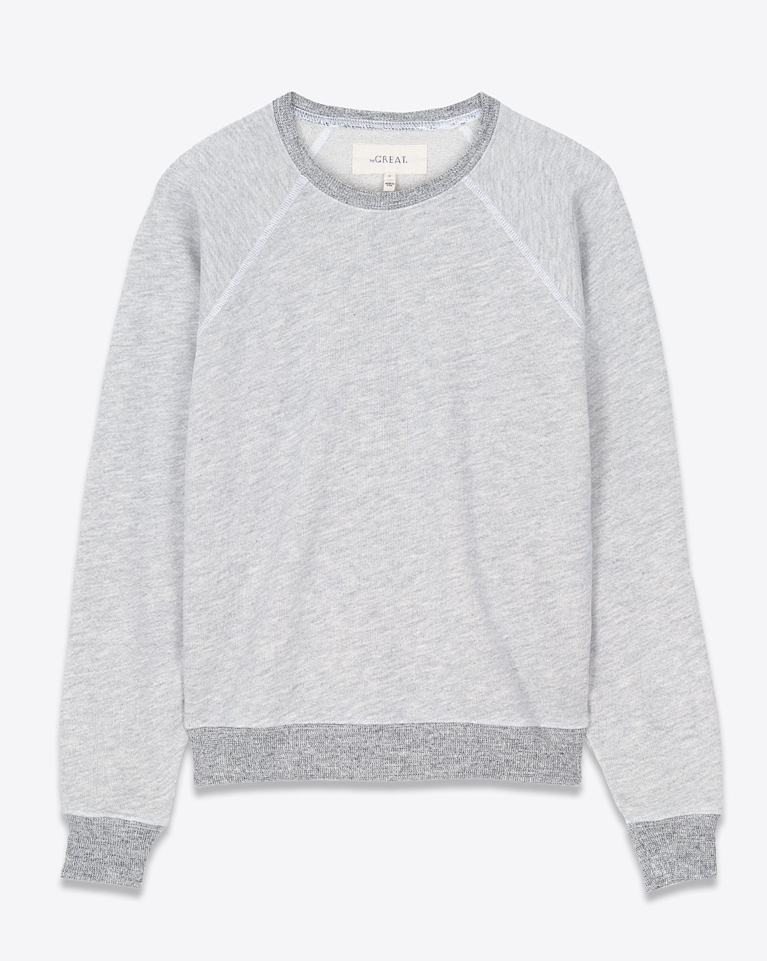 The Great Sweatshirt Shrunken Gris Clair